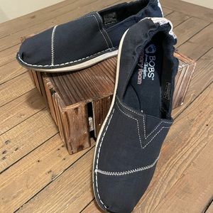 Navy Blue Bobs Flats